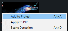 add video to project in wondershare video editor