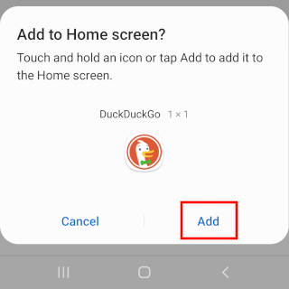 Add a website to the home screen on Android using Google Chrome