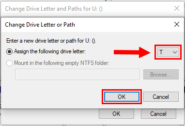 Assign a permanent drive letter to a drive in Windows 10