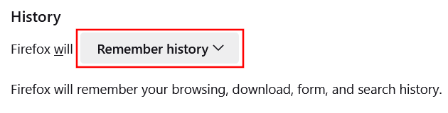 Automatically delete browsing history in Firefox