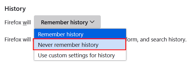 Automatically delete browsing history in Firefox