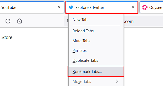 Bookmark all tabs in Firefox