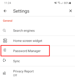Brave browser password manager
