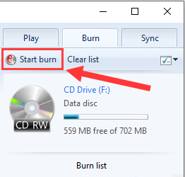 Burn an MP3 CD using Windows Media Player