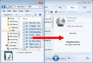 how to burn an mp3 cd with windows media player