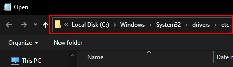 C Windows System32 drivers etc