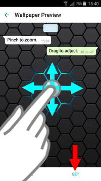 changer l'arrière-plan du chat WhatsApp sur le téléphone Android 2