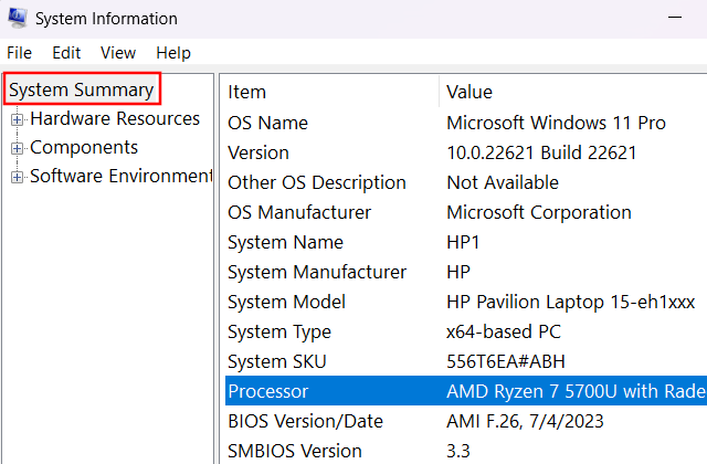 Check what processor you have in your PC using System Information