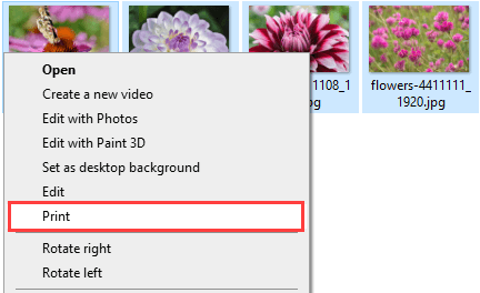 Combine multiple images into one PDF in Windows 10