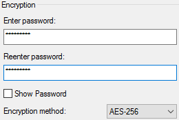 compress and password protect files and folders using 7-zip