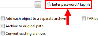 compress and password protect files and folders using peazip