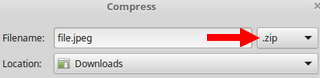 compress files and folders in linux mint and ubuntu