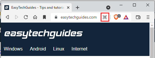 Create a QR code for a website or webpage in Edge and Brave