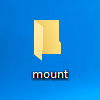 create mount folder on Windows 10 desktop