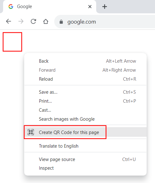 Create QR Code for this page in Chrome and Edge