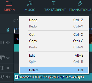 delete audio from a video in wondershare filmora