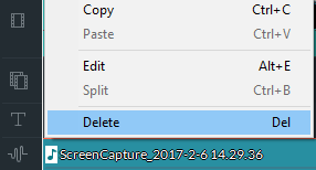 delete audio from video in wondershare video editor