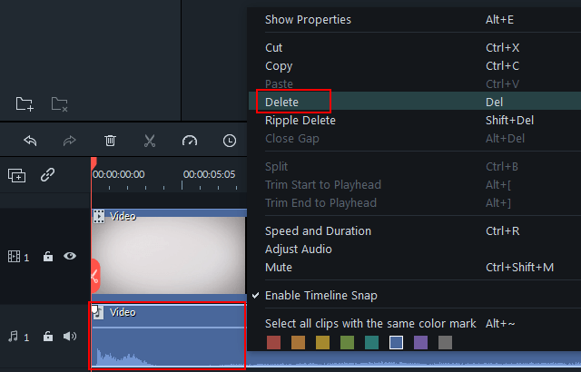 delete audio track mkvtools