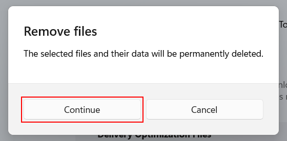 Delete temporary files in Windows 11