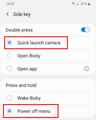 Disable Bixby button on a Samsung phone
