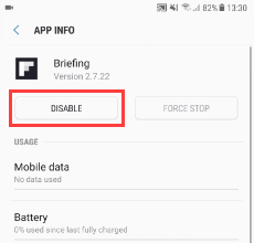Disable Flipboard Briefing on Samsung Galaxy