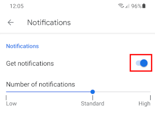 Désactiver les notifications de l'application Google Actualités