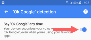 disable ok google detection