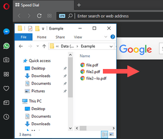 drag a password-protected pdf file into opera