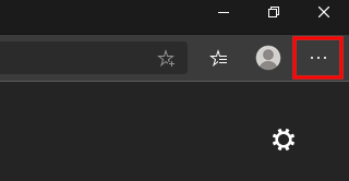 Edge menu button