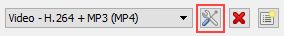 vlc edit selected profile button in vlc