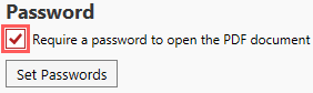 enable password protection in pdf creator
