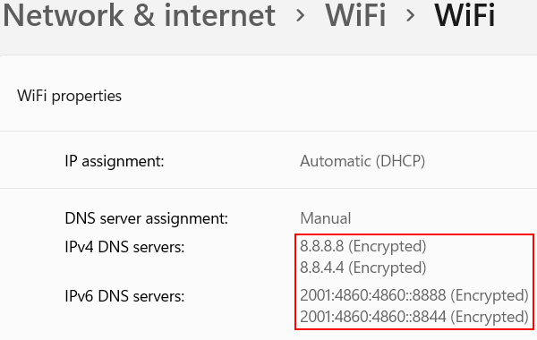 Encrypted DNS