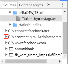expand the instagram cdn folder