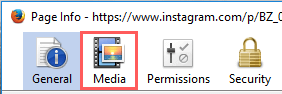 firefox page info media tab