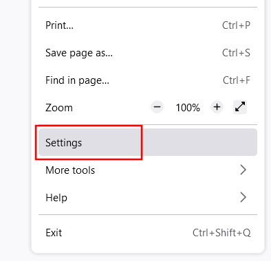 Firefox settings