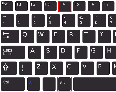 Forcer la fermeture d'un programme gelé à l'aide d'un raccourci clavier