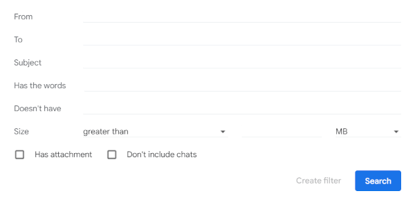 Gmail email filter rules
