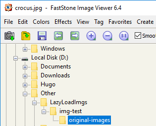 go to the location of the images in faststone image viewer