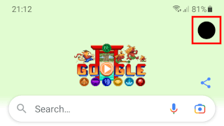 Google app profile icon