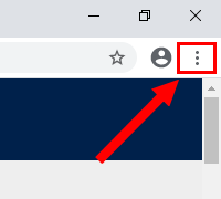 Google Chrome menu button