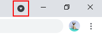 Google Chrome Search tabs button