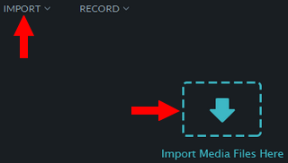 import video in wondershare video editor