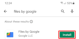 Install the Files by Google app