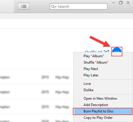 iTunes graver une liste de lecture sur un disque