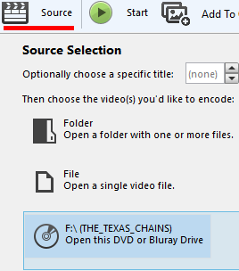 load dvd in handbrake