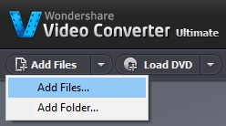 load video in Wondershare Video Converter Ultimate