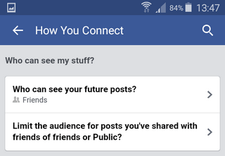 make facebook mobile uploads album private on android smartphones