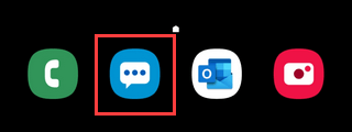 Messages app Samsung Galaxy Android 9