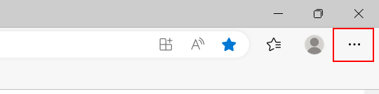 Microsoft Edge menu button