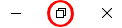 minimize web browser window
